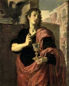 Pyhä Johannes evankelista tekijältä Domenico Fetti or Feti